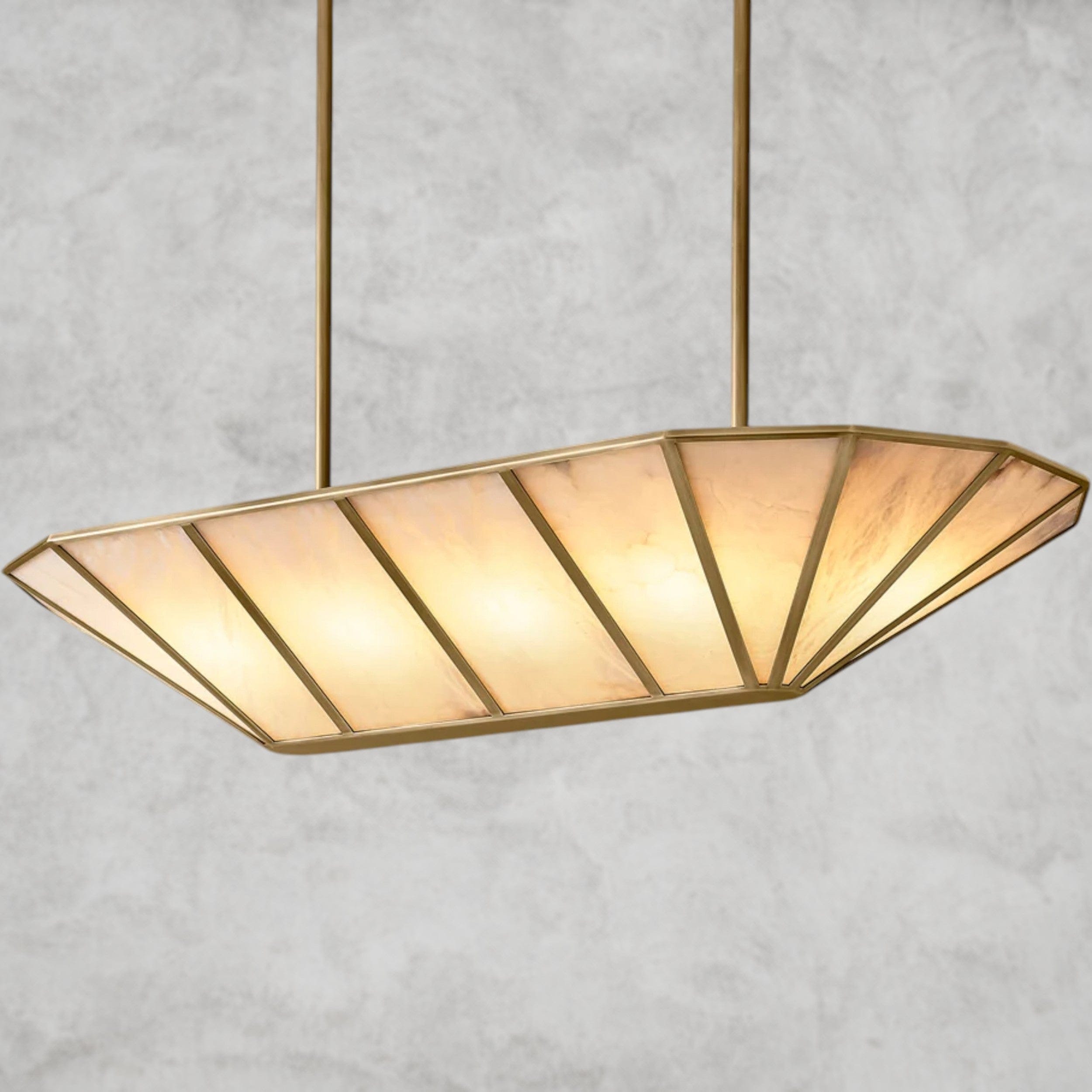 Lucette Alabaster Linear Chandelier