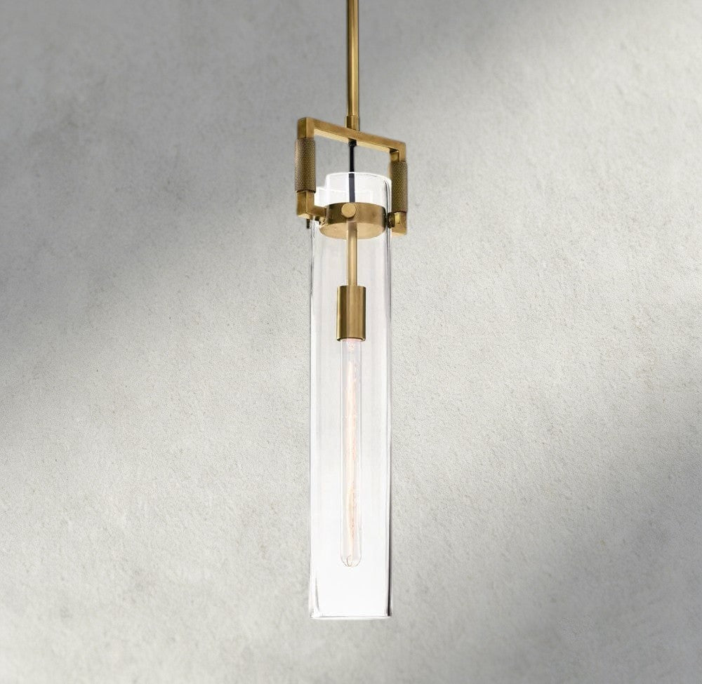 Machinist Glass Cylinder Pendant 12", 22"