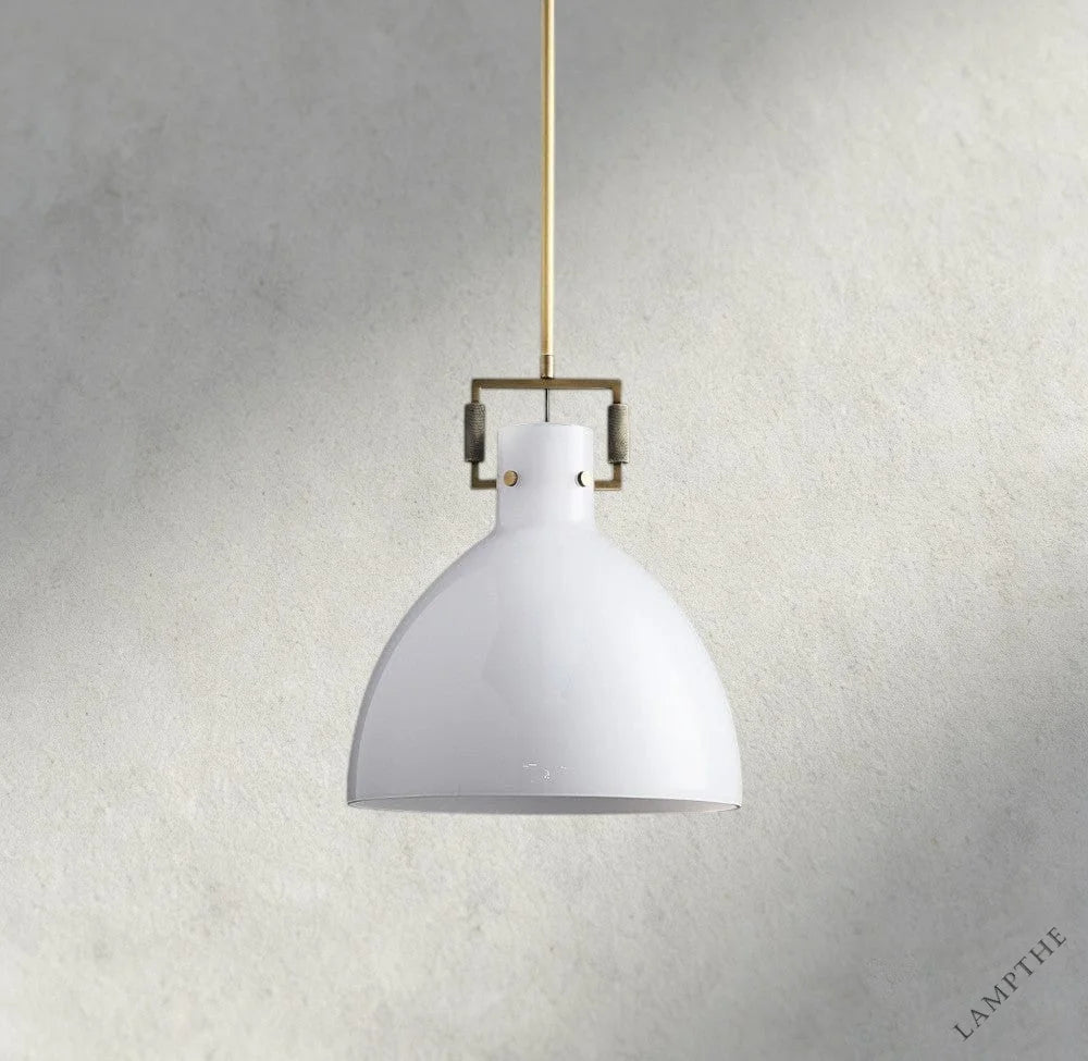 MACHINIST MILK GLASS CLOCHE PENDANT 10", 14", 18"