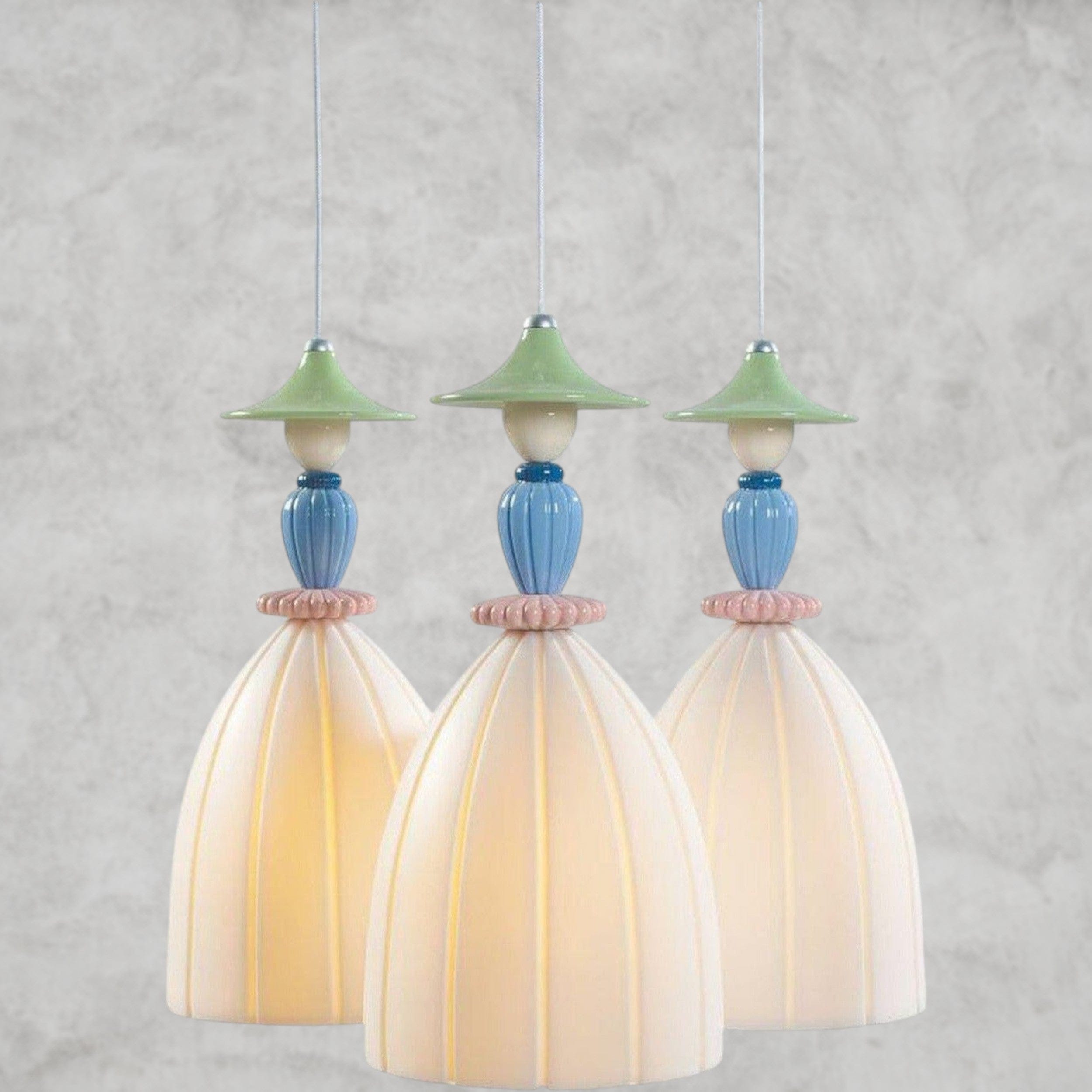 Madeaoiselle Round 3-Lights Ceiling Lamp