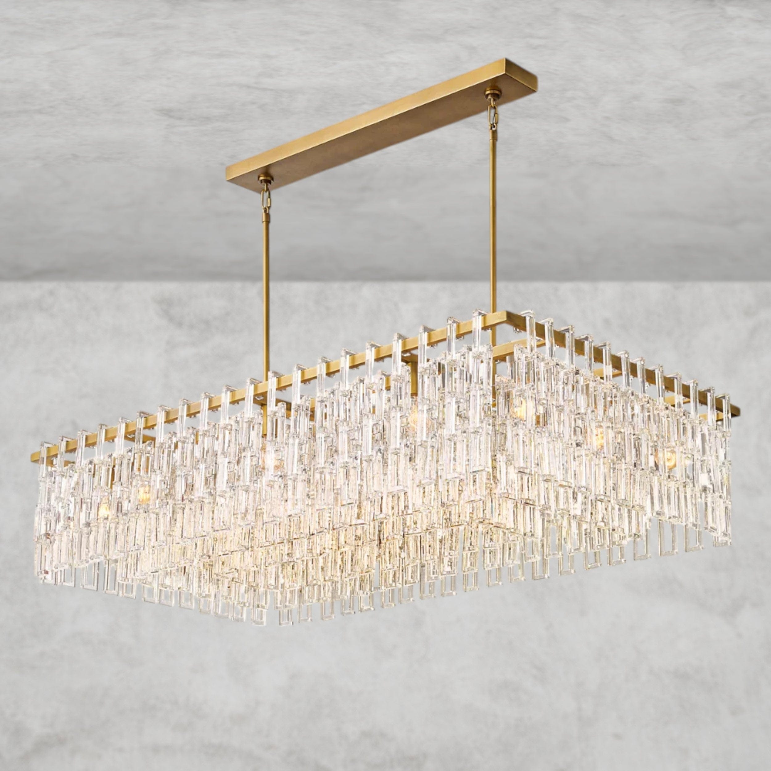 Marignan Rectangular Chandelier 60"
