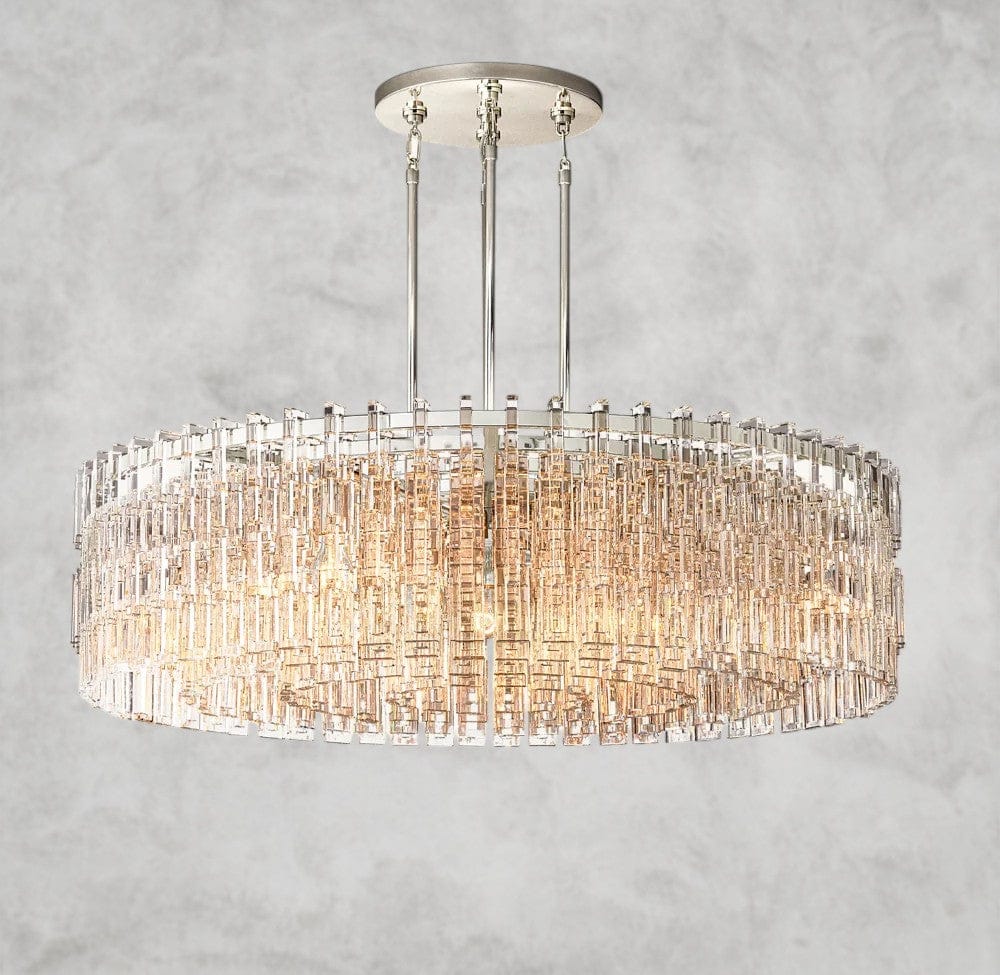 48" / Nickle Marignan Round Chandelier 36", 48", 60"