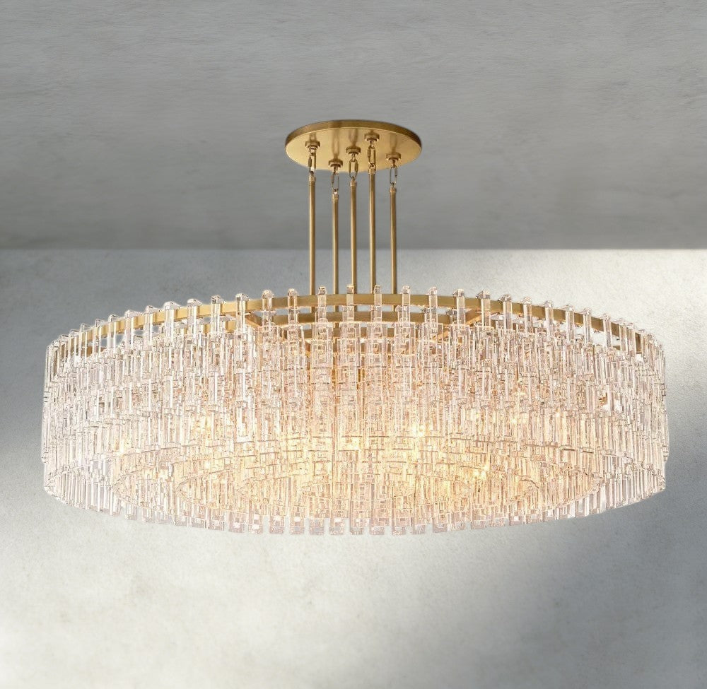 60" / Brass Marignan Round Chandelier 36", 48", 60"