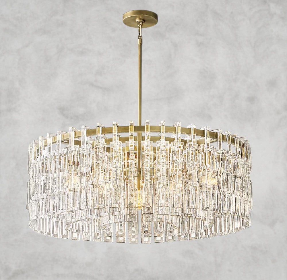 36" / Brass Marignan Round Chandelier 36", 48", 60"