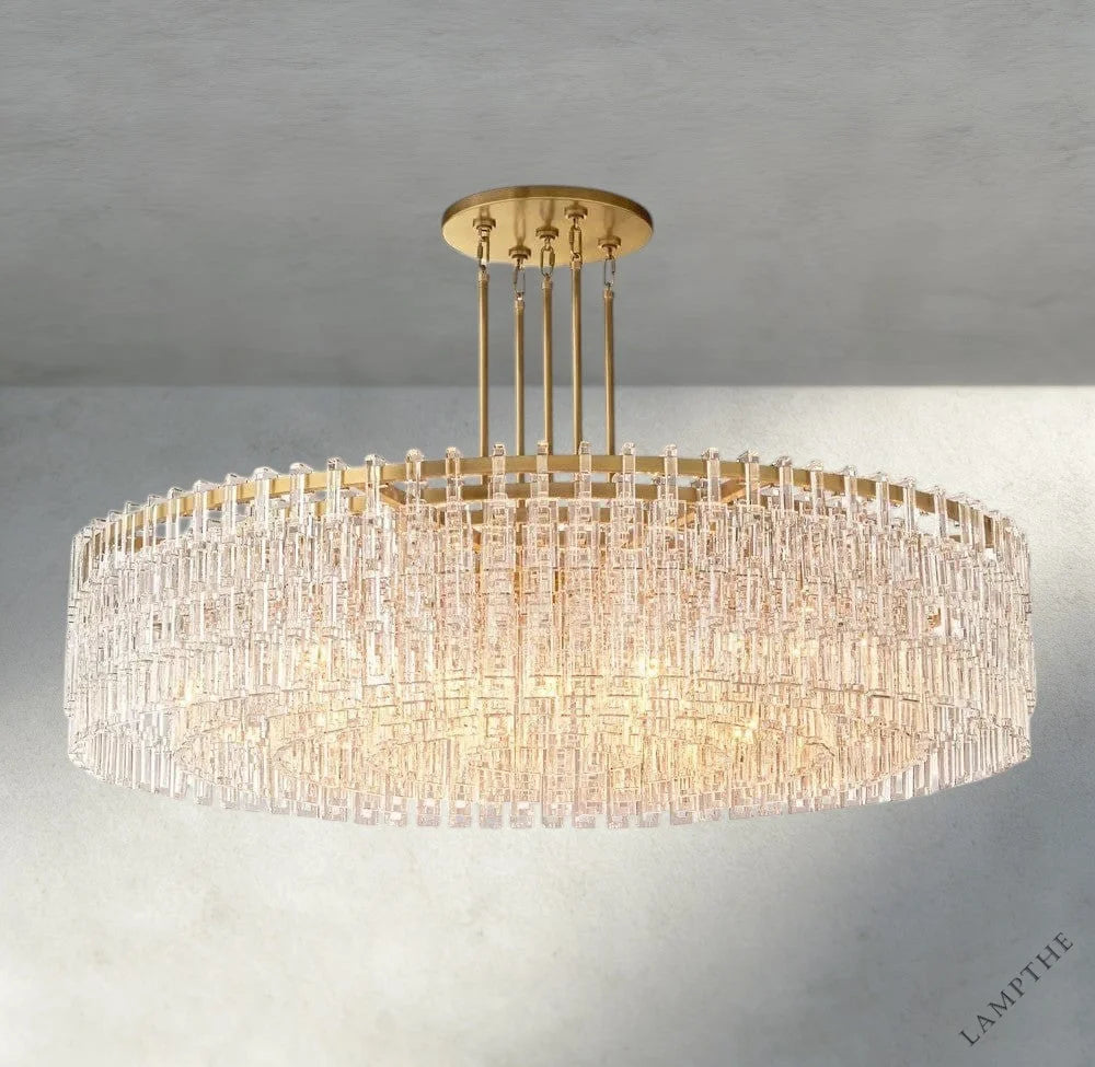 60" / Brass Marignan Round Chandelier 36", 48", 60"