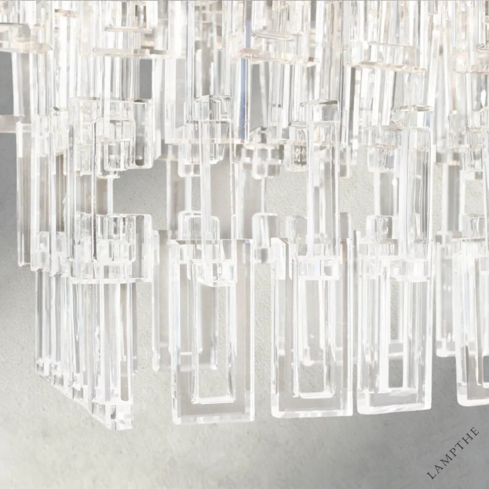Marignan Tiered Rectangular Chandelier 60", 72"