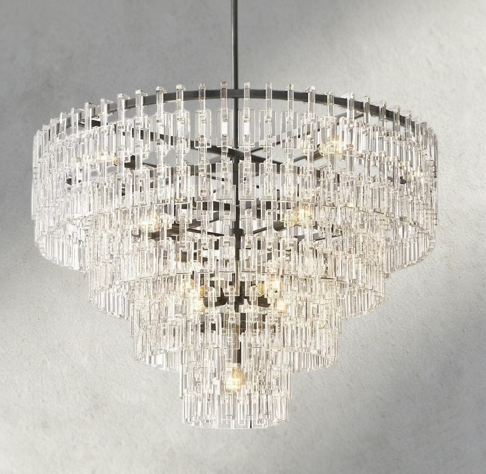48" / Bronze Marignan Tiered Round Chandelier 36", 48", 60"