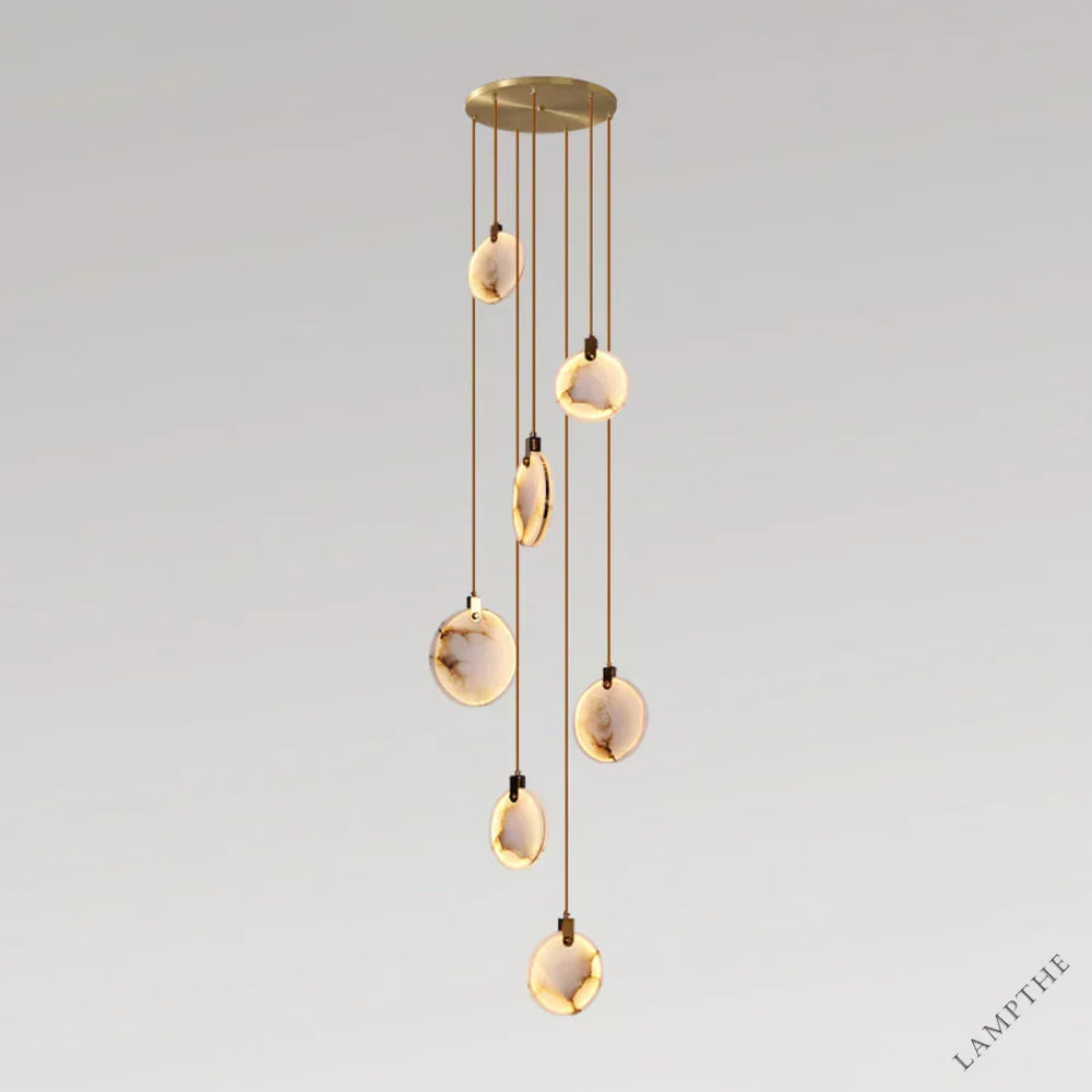 Moonshade Natural Marble Pendant Light Fixture