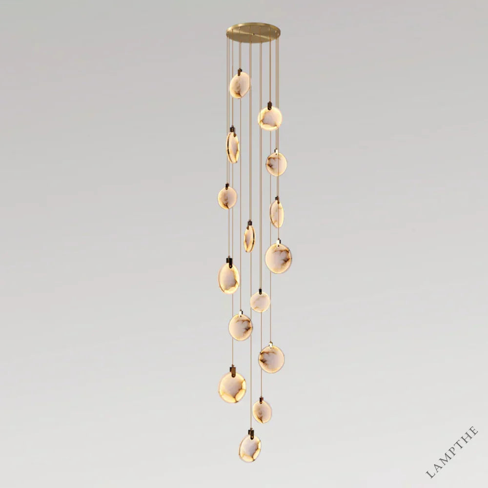 Moonshade Natural Marble Pendant Light Fixture