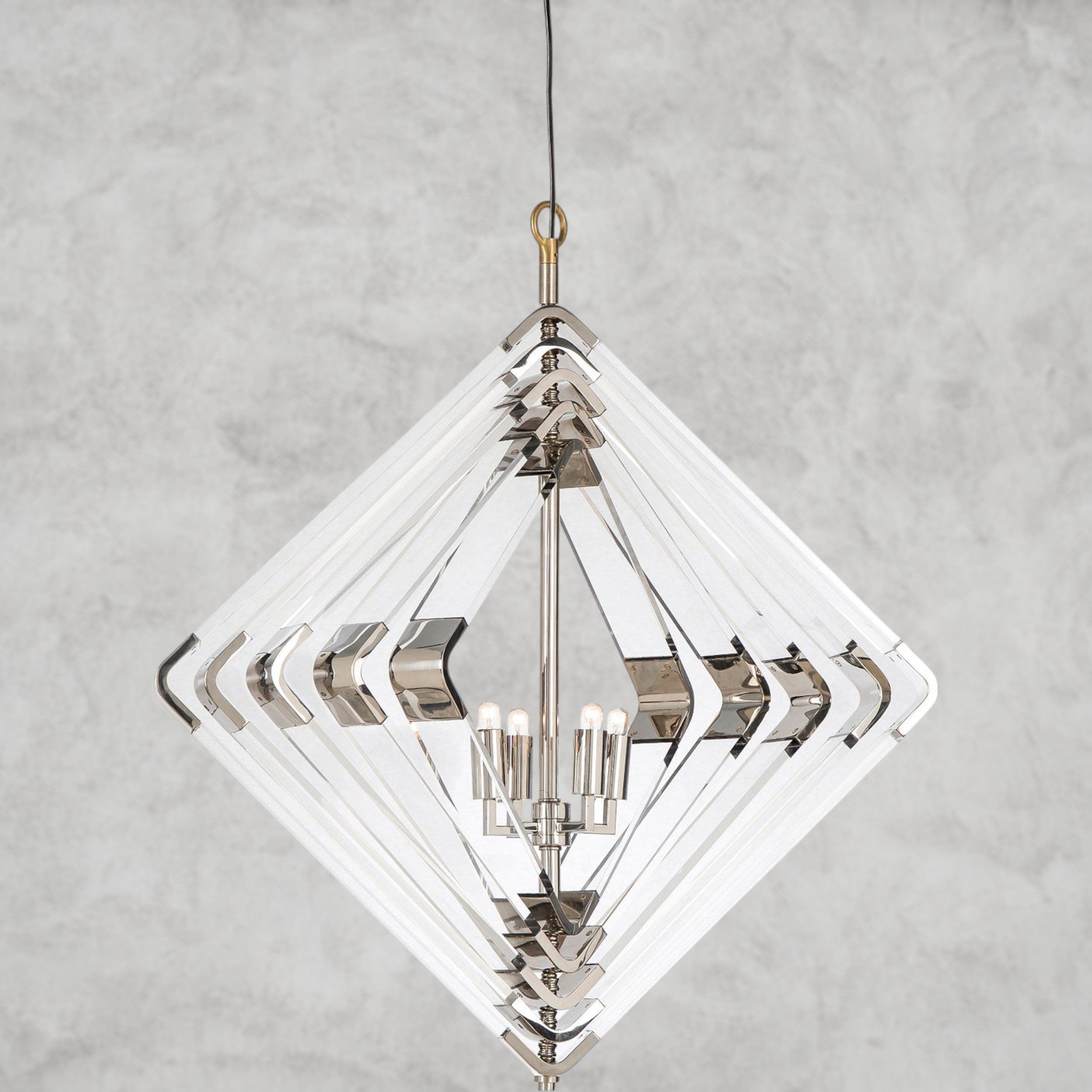 Nickel Nellote 4 - Light Chandelier