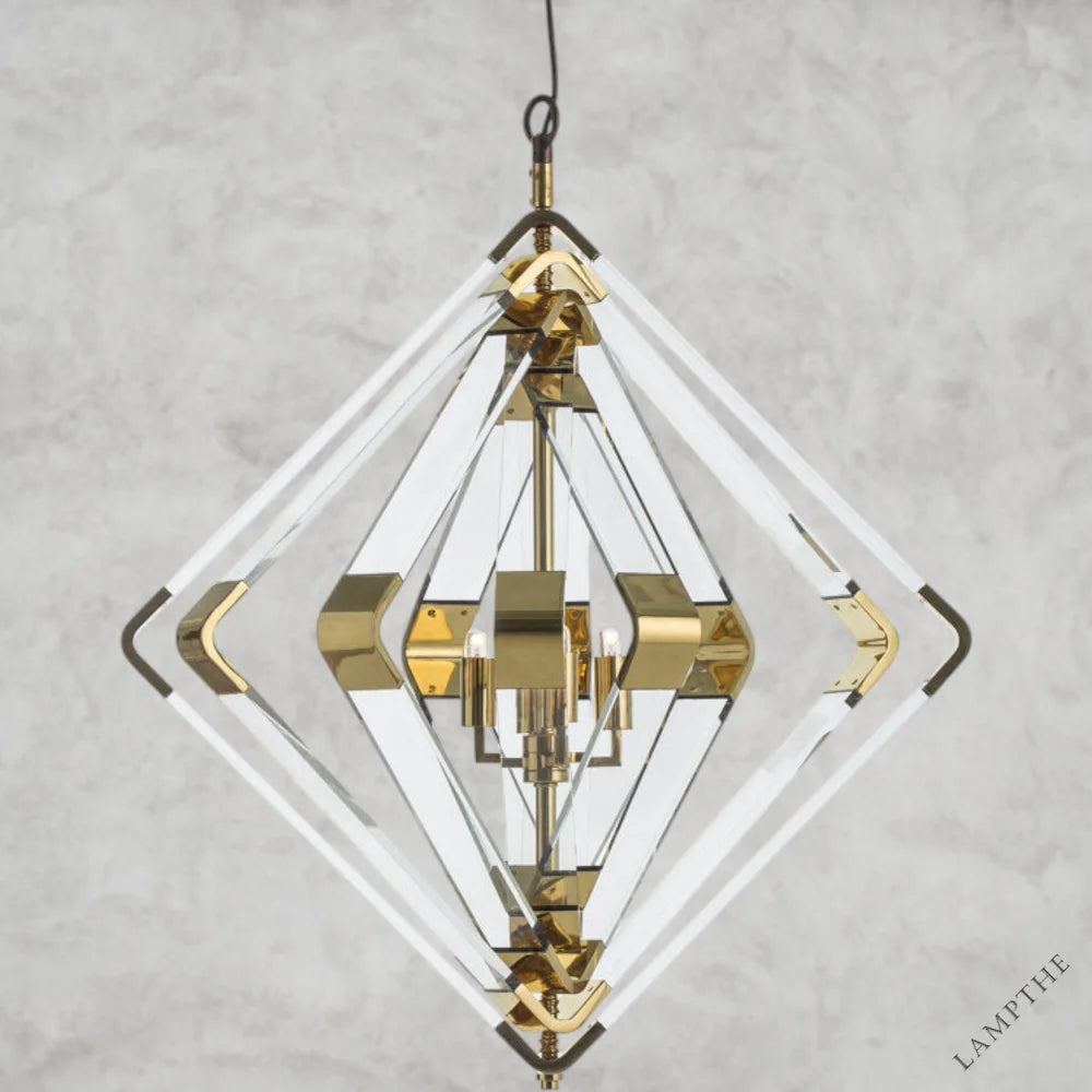 Brass Nellote 4 - Light Chandelier