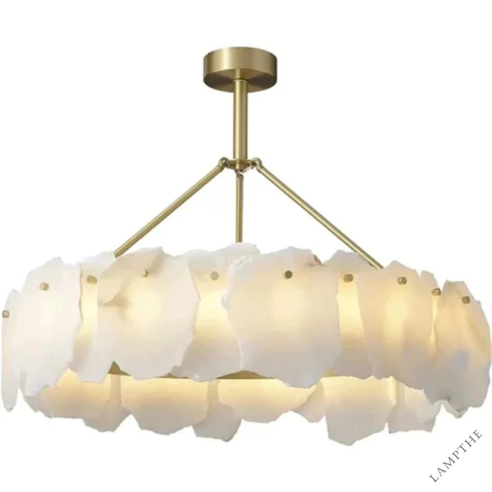 Nasile Alabaster Round Chandelier - jchandelier