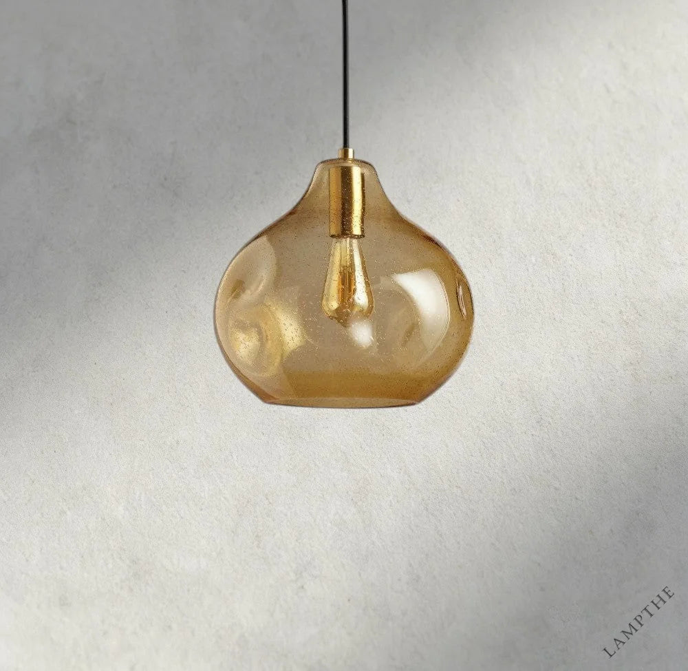 Organic 12" Glass Pendant