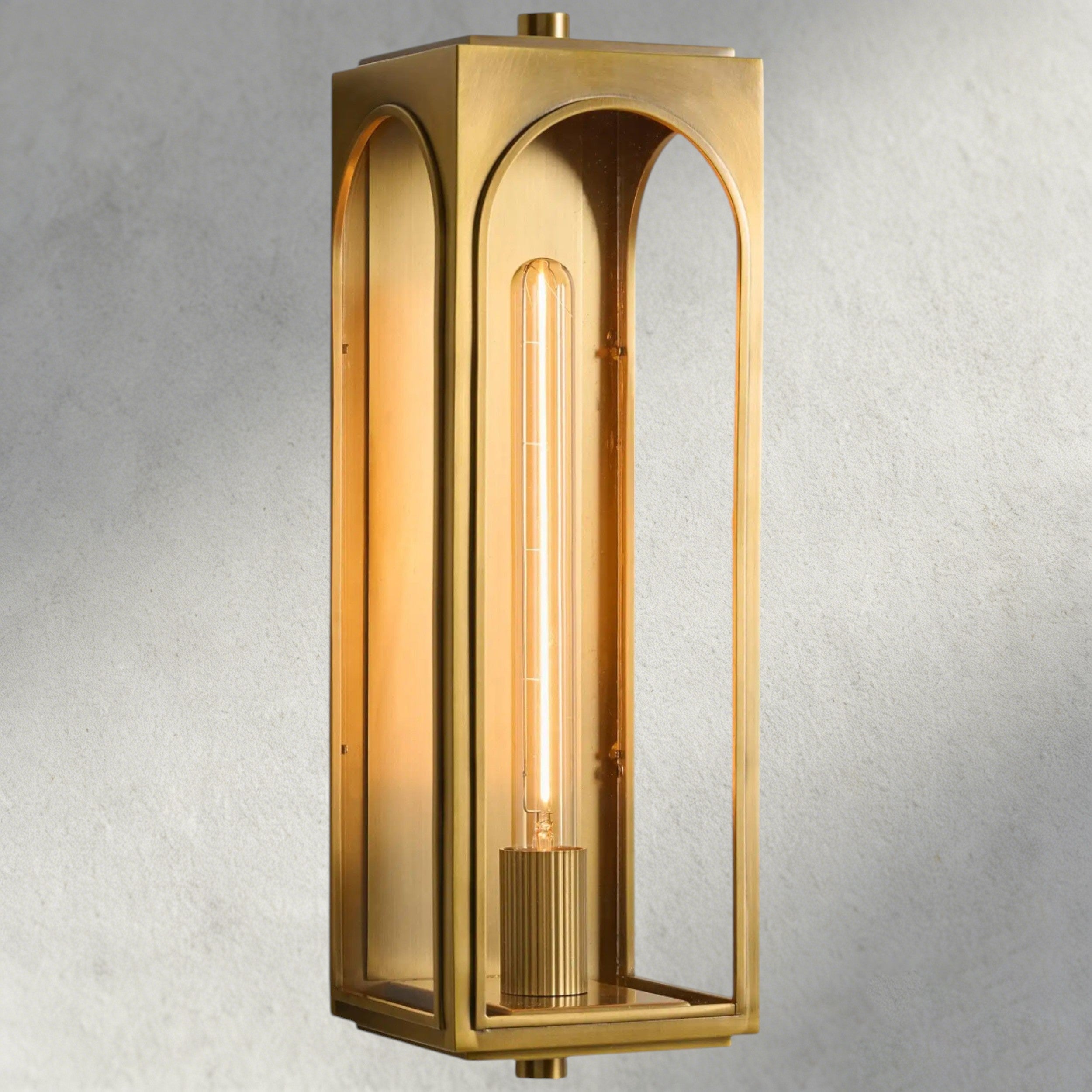 19" / Brass Palladian Outdoor Sconce 13", 19", 24"