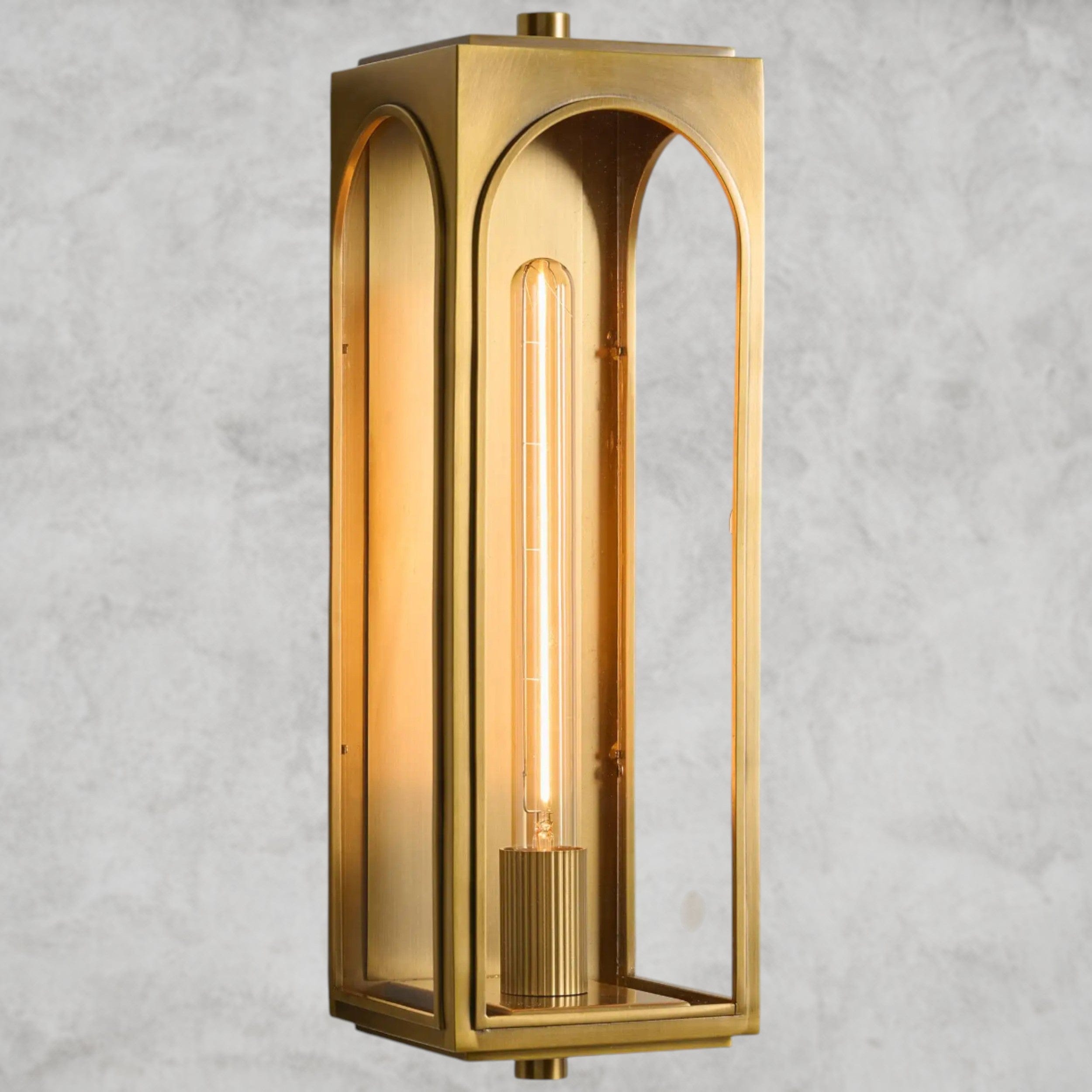 19" / Brass Palladian Outdoor Sconce 13", 19", 24"