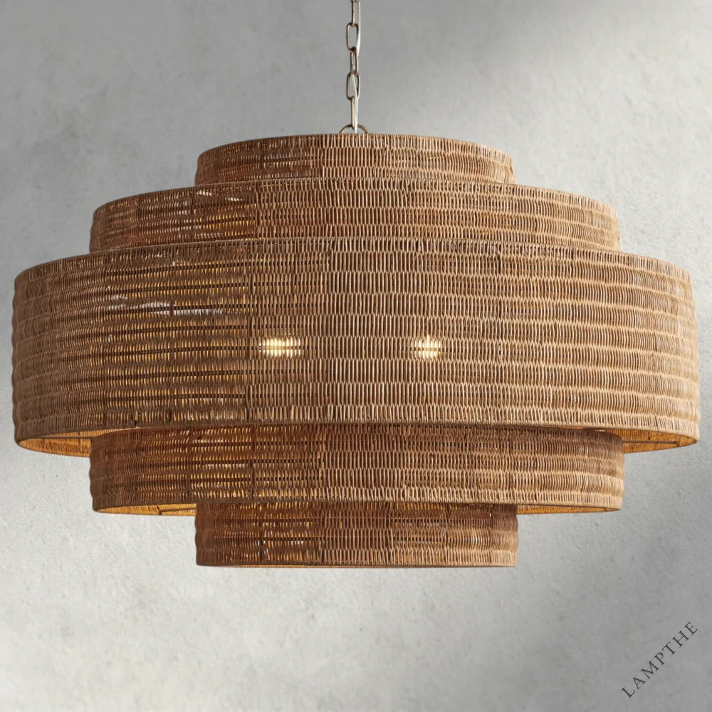 40" / Natural Paloma Chandelier 28", 40"