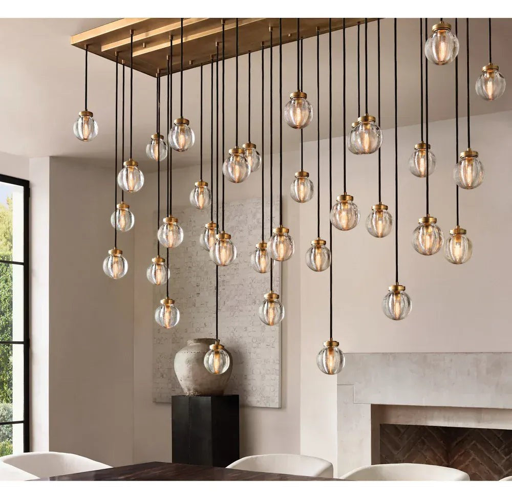 Pearl Rectangular Chandelier 36", 54", 72"