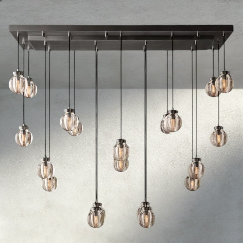54" / Bronze Pearl Rectangular Chandelier 36", 54", 72"