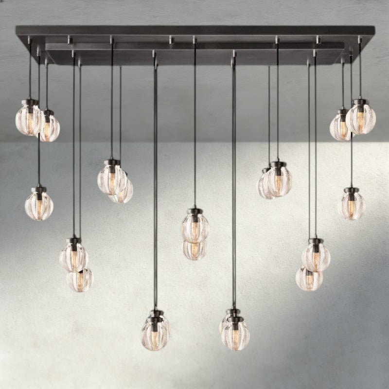 Pearl Rectangular Chandelier 36", 54", 72"