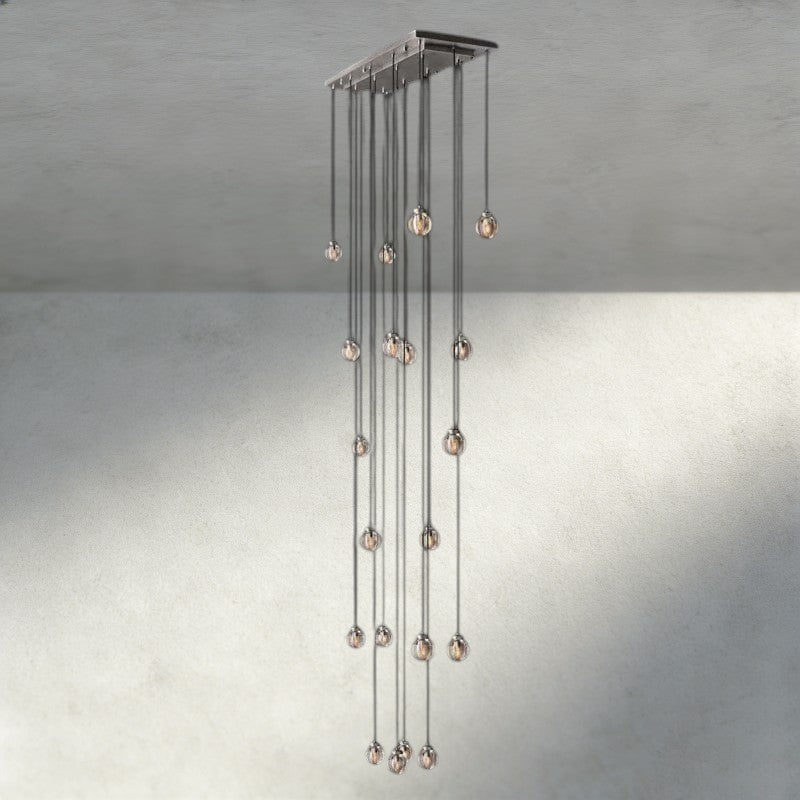 Pearl Rectangular Chandelier 36", 54", 72"