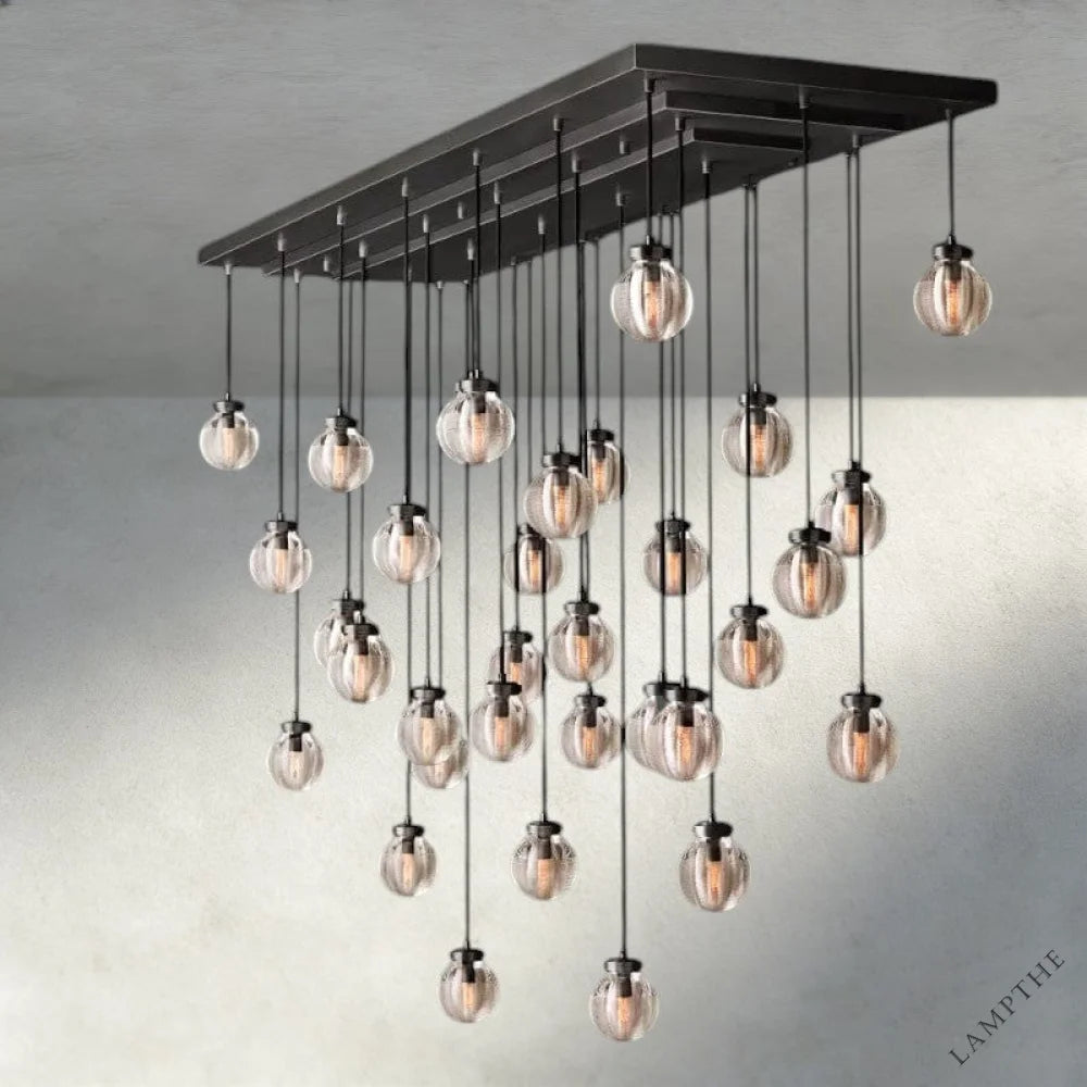 Pearl Rectangular Chandelier 36", 54", 72"