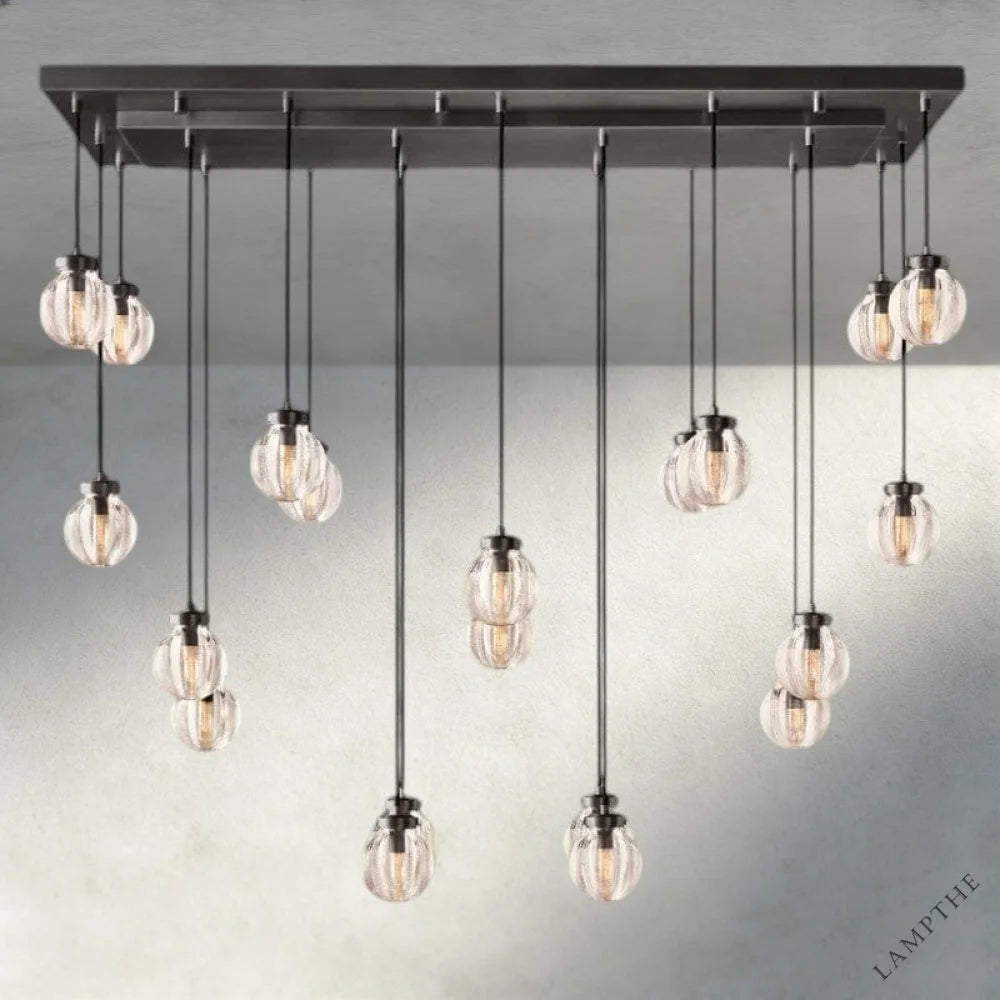 Pearl Rectangular Chandelier 36", 54", 72"