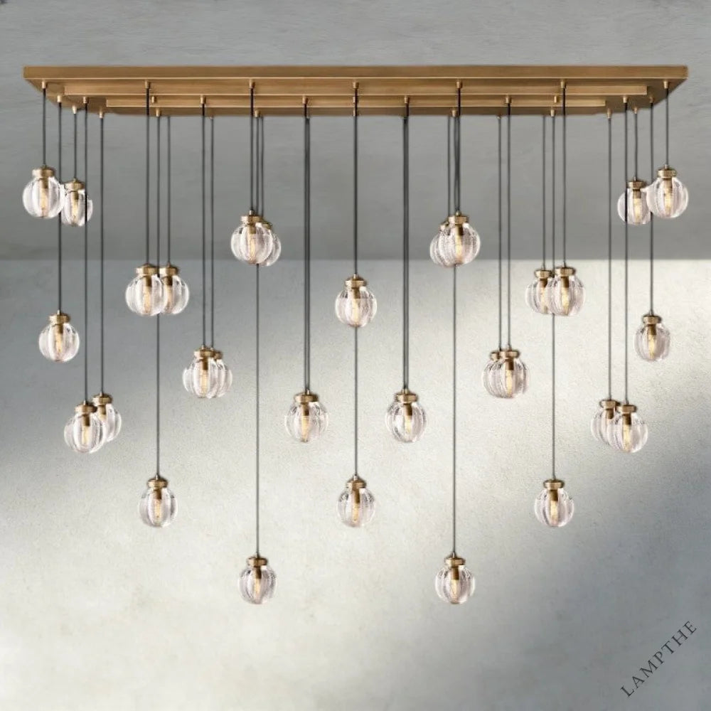 Pearl Rectangular Chandelier 36", 54", 72"