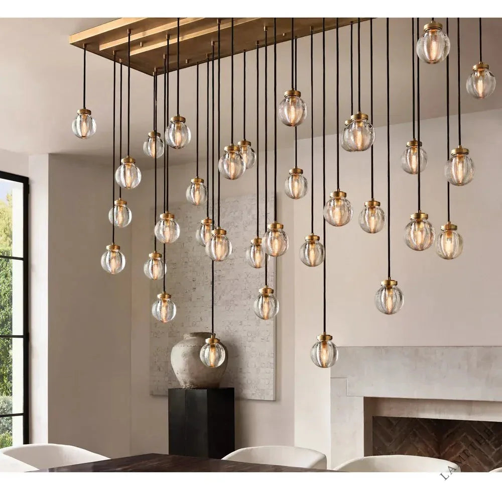 Pearl Rectangular Chandelier 36", 54", 72"