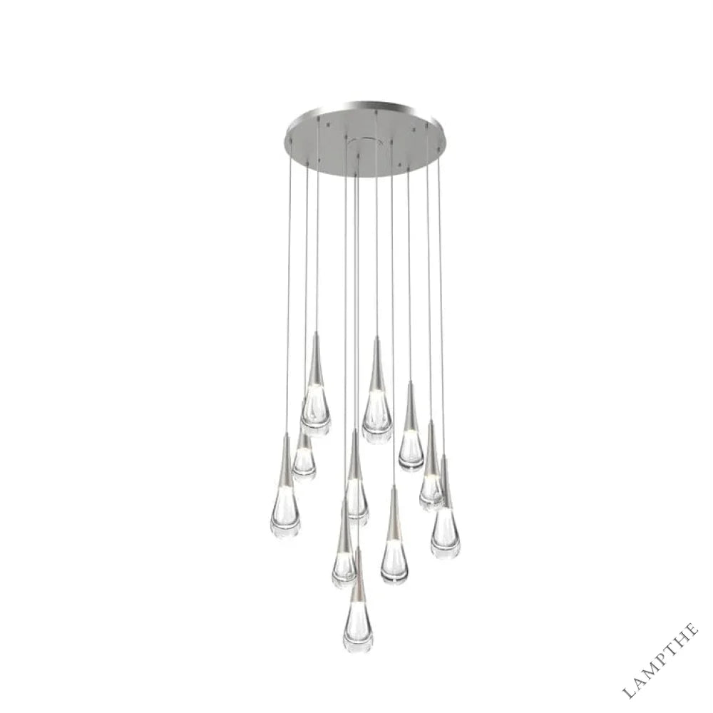 11-Lights / Nickle Pluvia 8/ 9/ 11 /12-Light Chandelier Pendant For Living room Family room Dining Room Bedroom