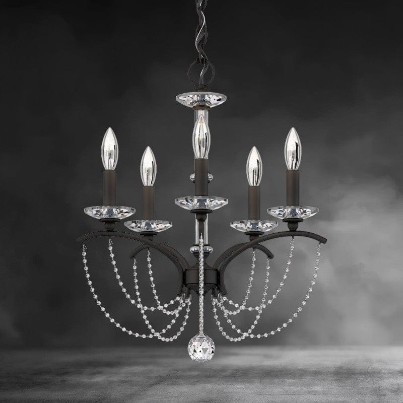 Priscilla Crystal Candlestick Chandelier 18"