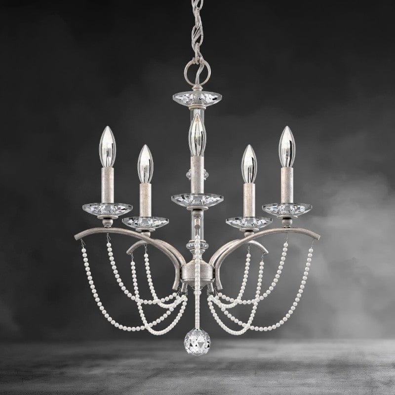 Priscilla Crystal Candlestick Chandelier 18"