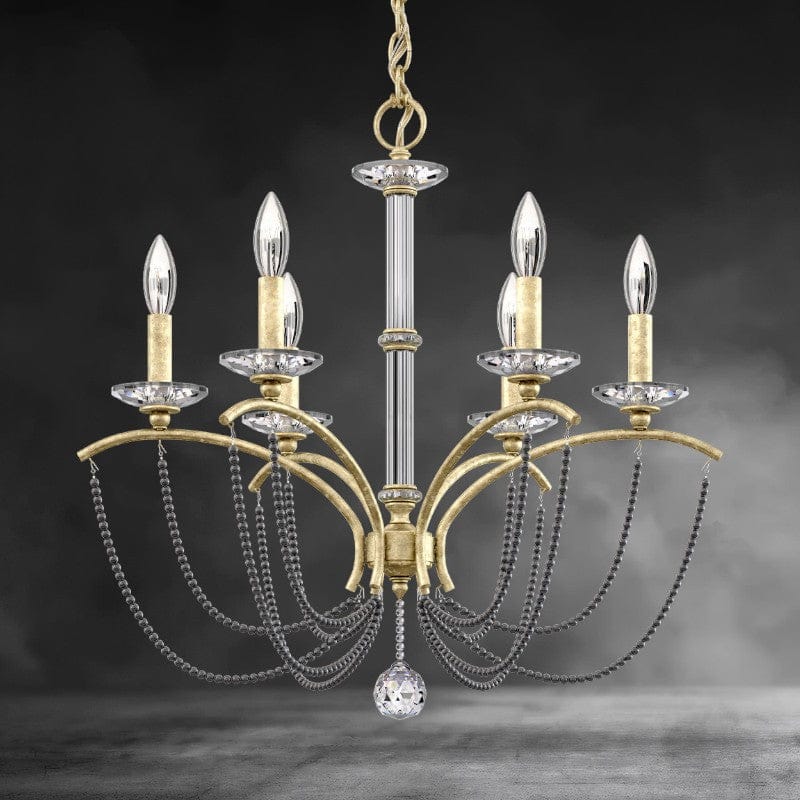 Priscilla Crystal Candlestick Chandelier 23"