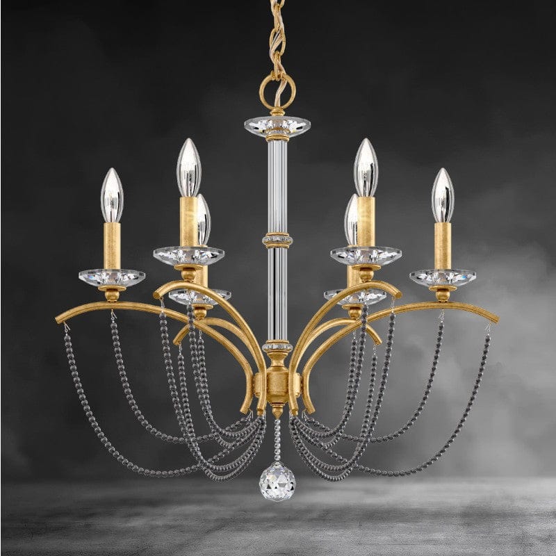 Priscilla Crystal Candlestick Chandelier 23"