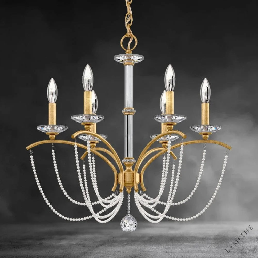 Priscilla Crystal Candlestick Chandelier 23"