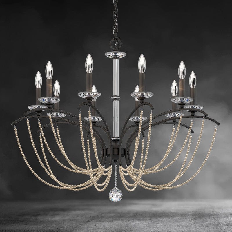 Priscilla Crystal Candlestick Chandelier 36"