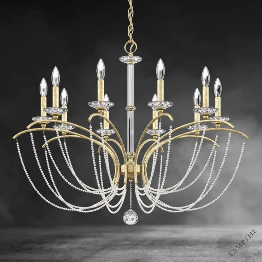 Priscilla Crystal Candlestick Chandelier 36"