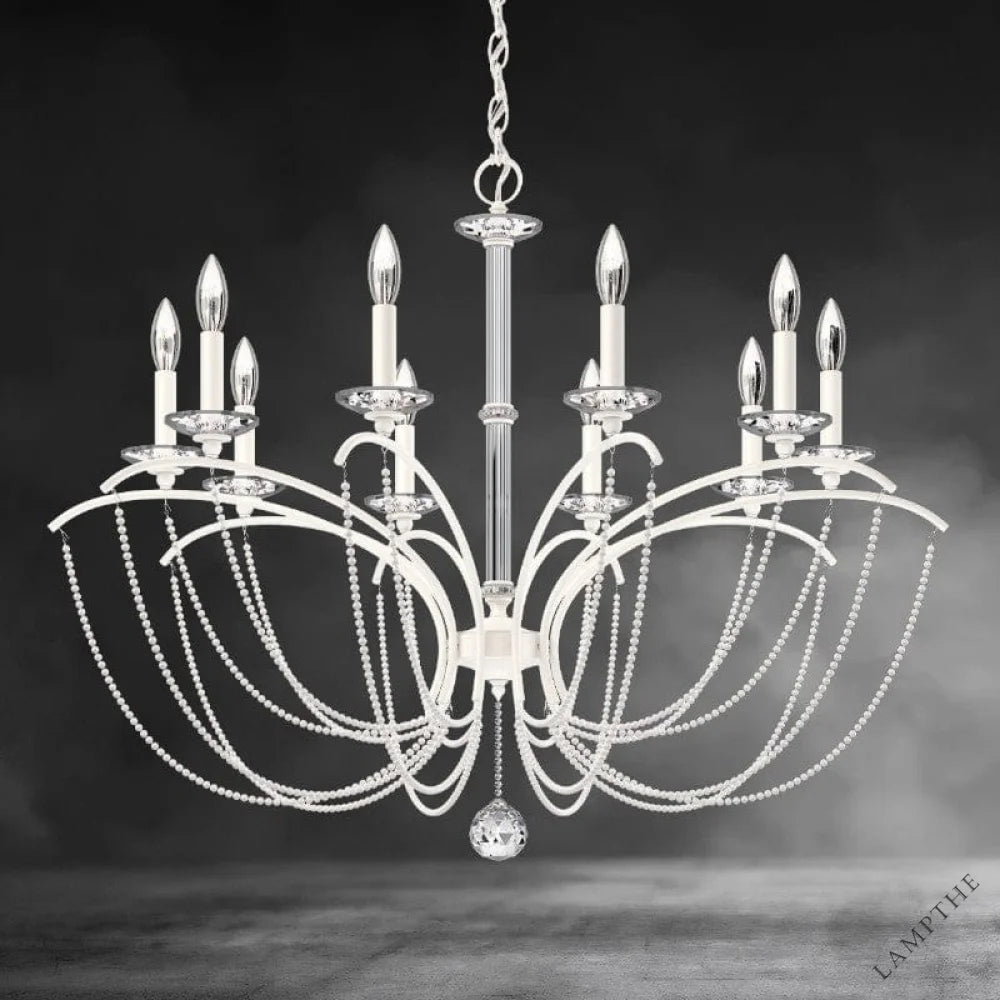 Priscilla Crystal Candlestick Chandelier 36"