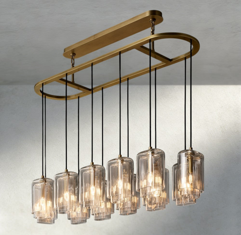 Lacour Clear Glass Linear Chandelier