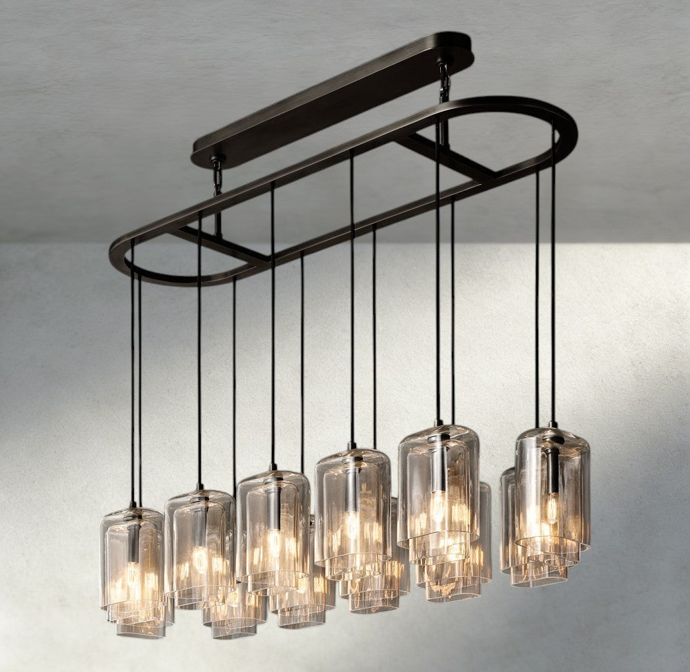 Lacour Clear Glass Linear Chandelier