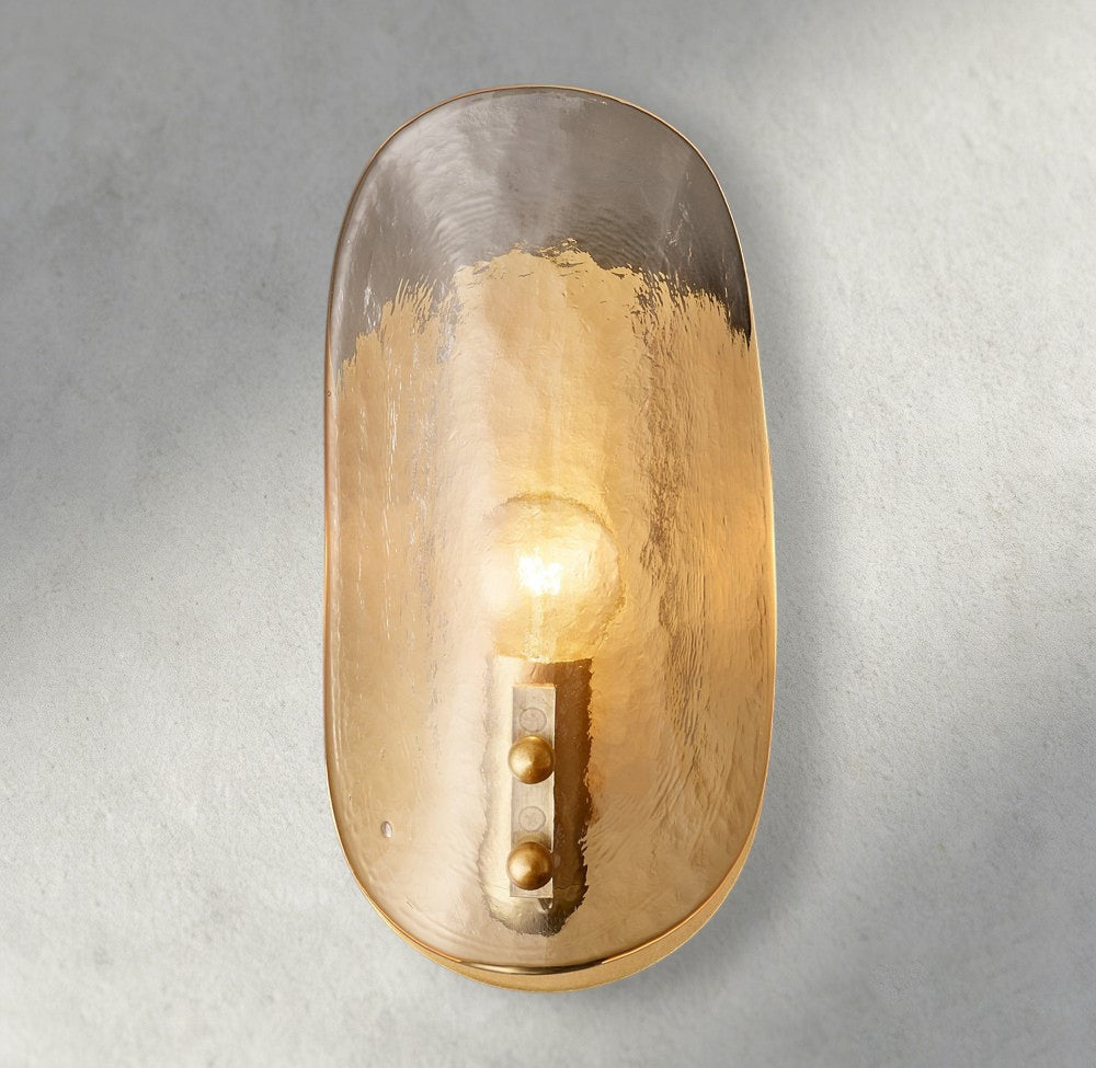 Shell Clear Glass Sconce