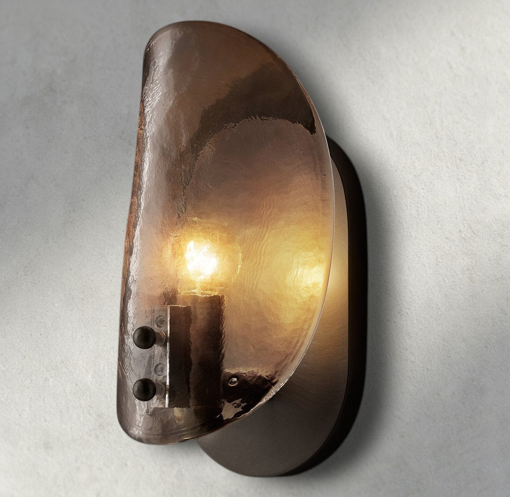 Shell Smoke Glass Sconce