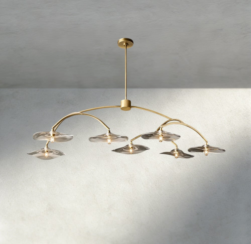 Lily Clear Glass Round Chandelier