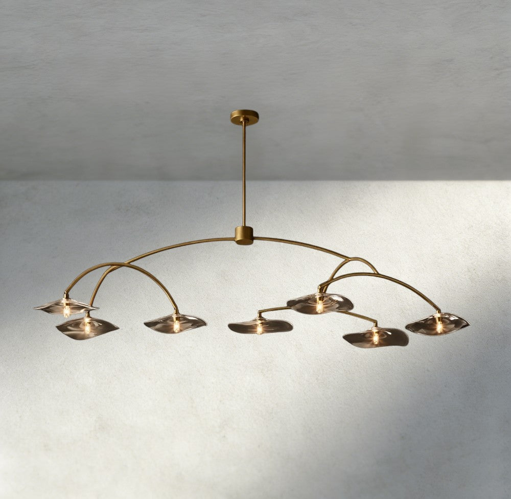 Lily Clear Glass Round Chandelier