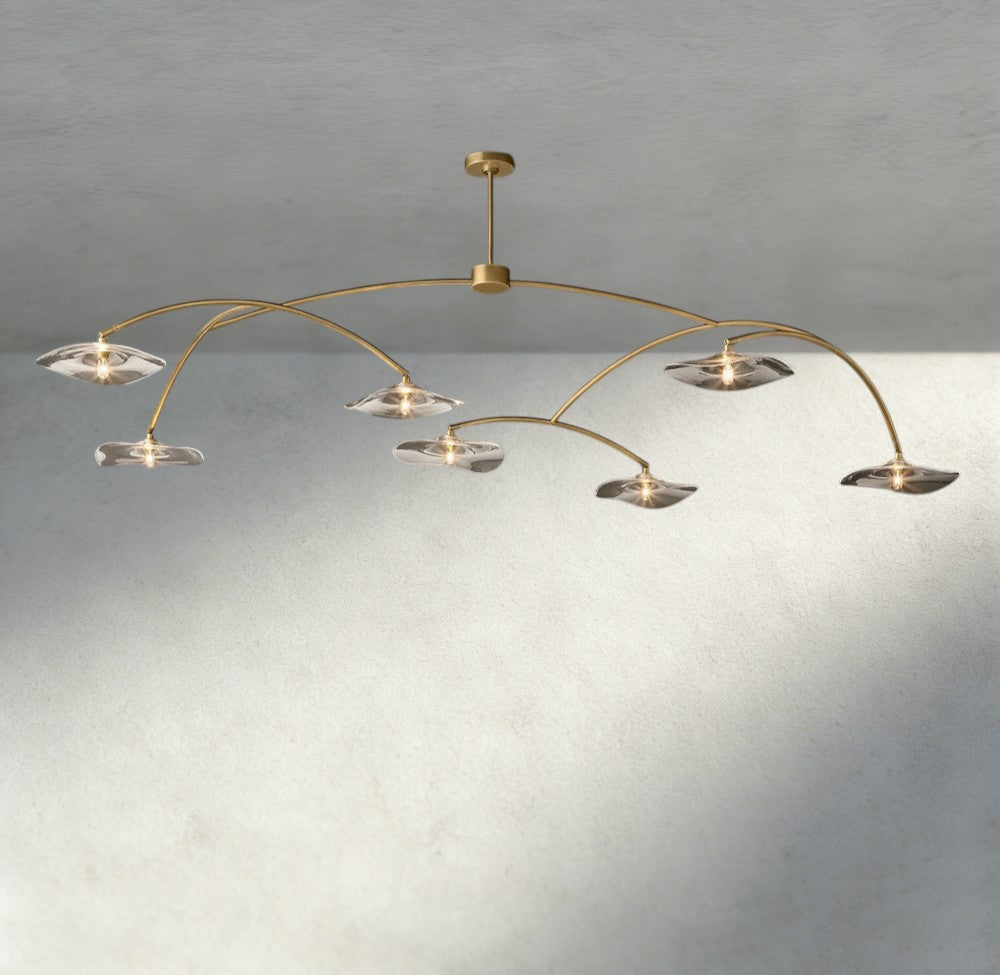 Lily Clear Glass Round Chandelier