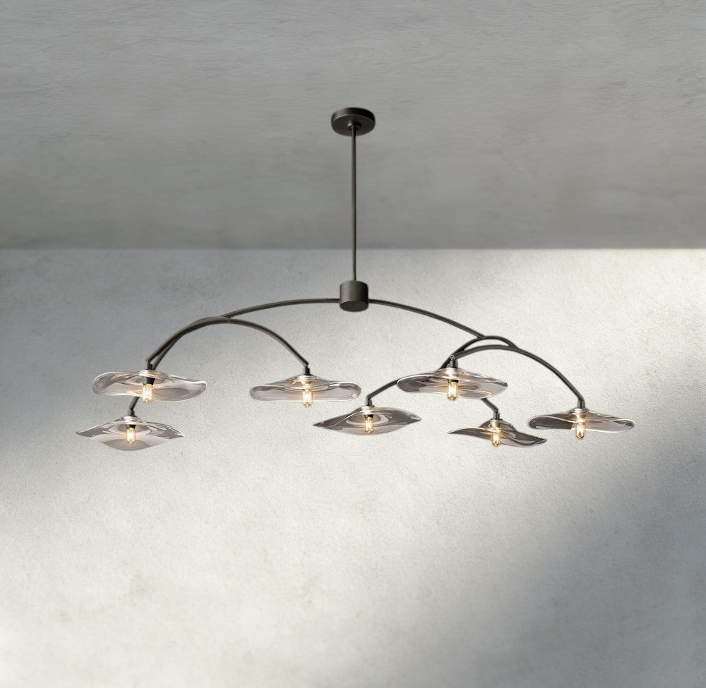 Lily Clear Glass Round Chandelier