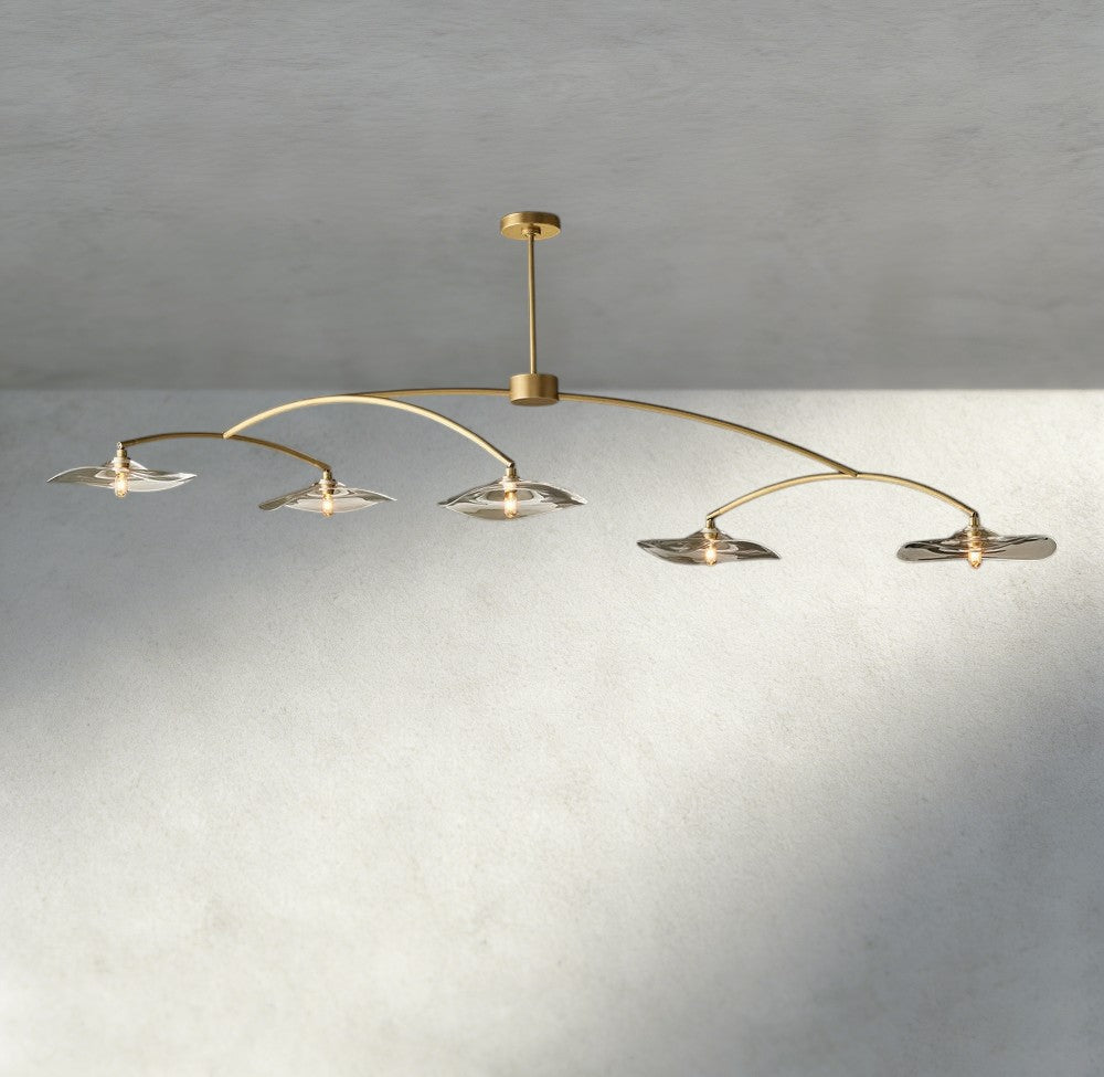Lily Clear Glass Linear Chandelier