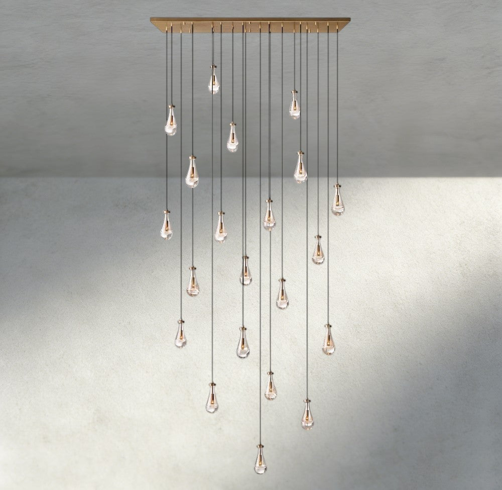 Rain Rectangular Chandelier 54", 72"