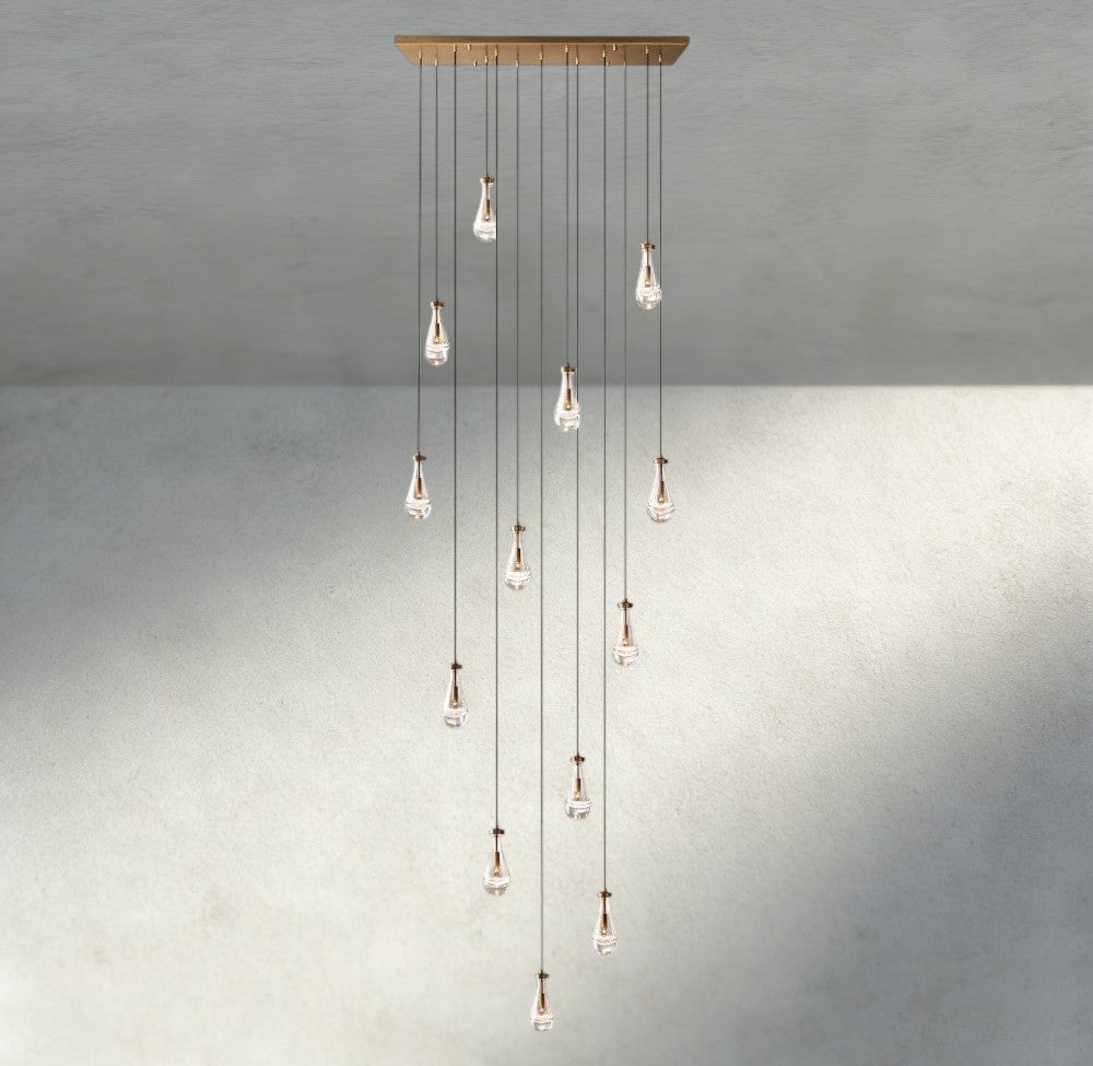 Rain Rectangular Chandelier 54", 72"