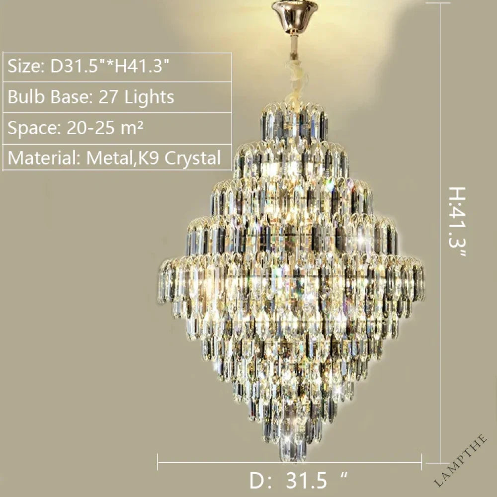 Rastine Crystal Round Chandelier
