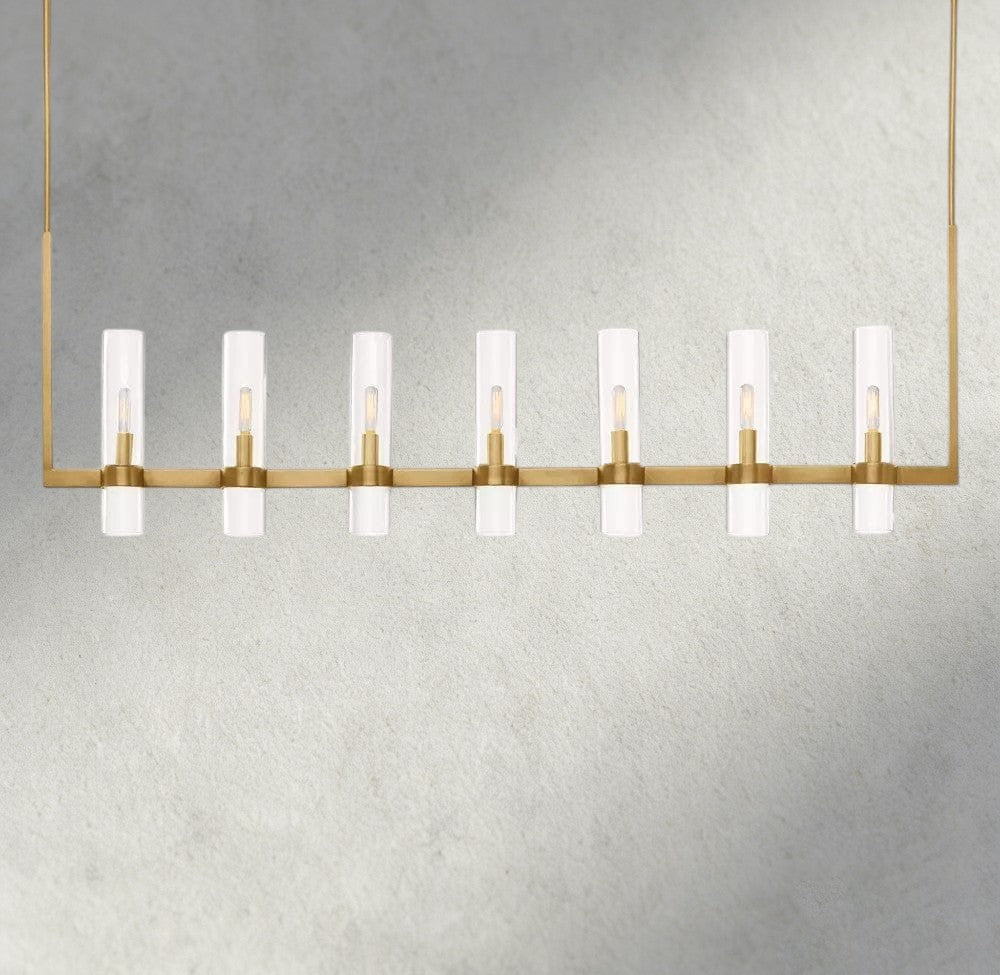 59" / Brass Ravelle Linear Chandelier 59", 73"